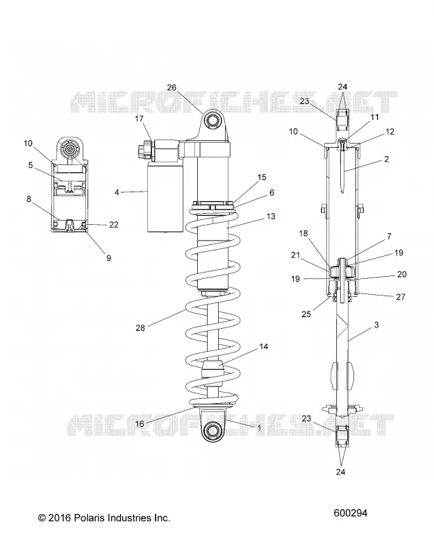 SUSPENSION, AMORTISSEUR IFS (7044564)