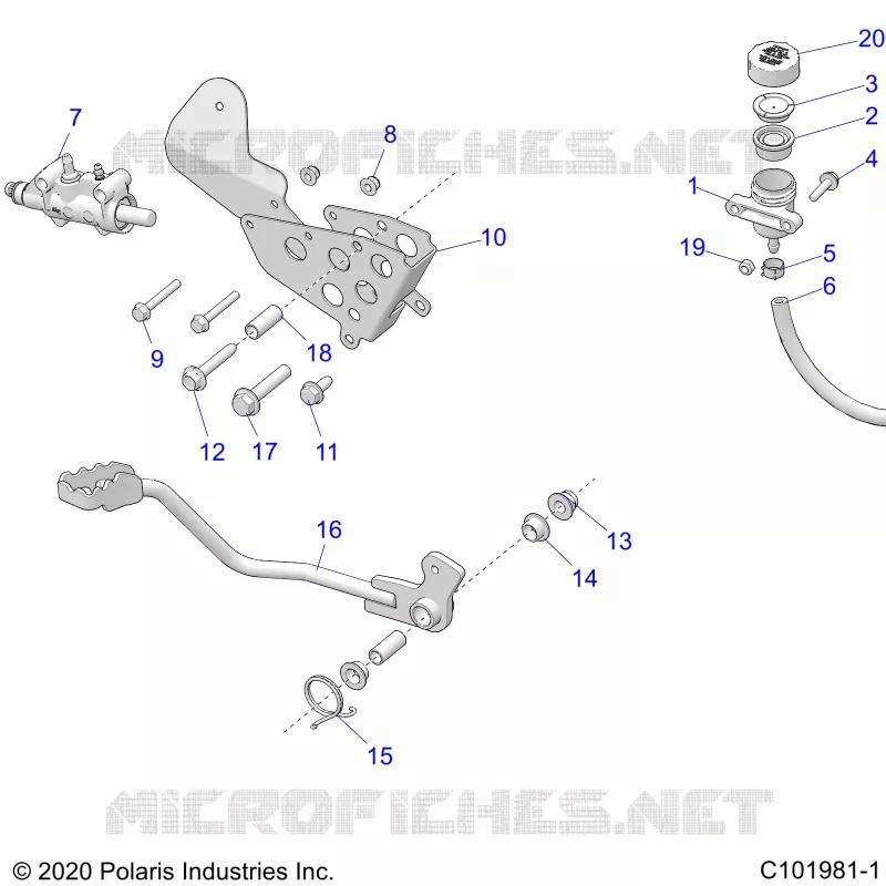BRAKES, BRAKE PEDAL AND MAITRE CYLINDRE