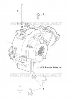 SYSTÃˆME DE TRANSMISSION, FRONT GEARCASE MOUNTING