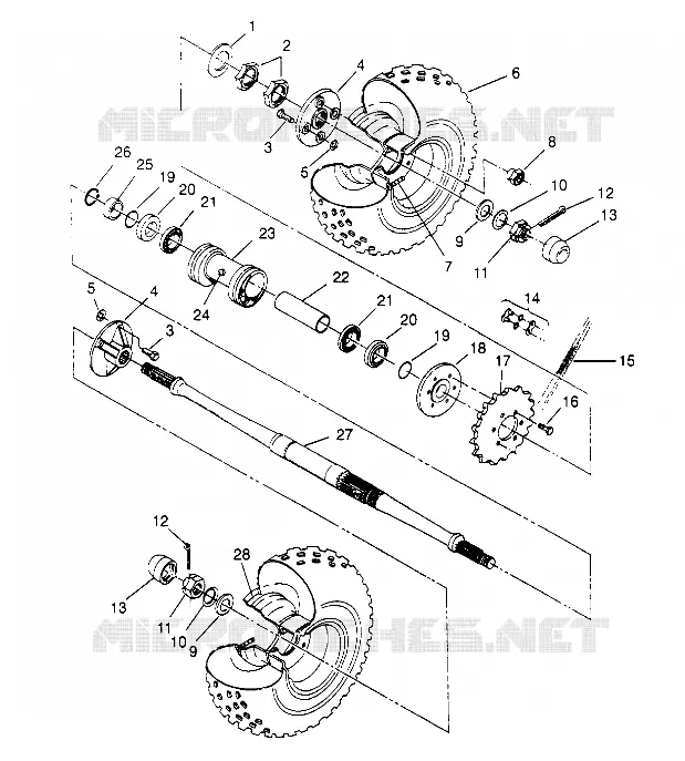 PONT ARRIERE 6x6 300 W948730 (4926792679C010)
