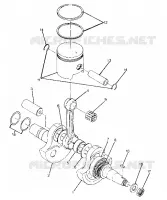 VILEBREQUIN AND PISTON ASSEMBLY (4916341634033A)