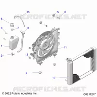 ENGINE, SYSTÃˆME DE REFROIDISSEMENT, RADIATOR, FAN & OVERFLOW BOTTLE