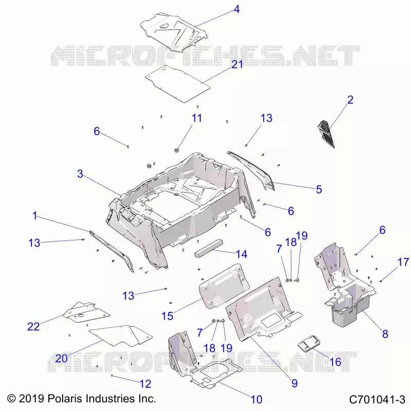 CARROSSERIE ARRIERE RACK AND FENDERS