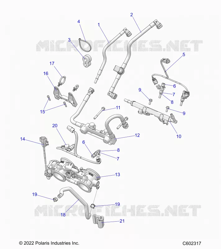 SYSTÃˆME D'ALIMENTATION, RAIL, LINES AND THROTTLE BODY