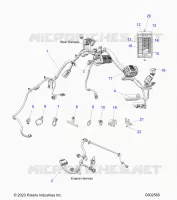 ELECTRICITE, WIRE HARNESS,CHASSIS/FUSE BLOCK, ENGINE