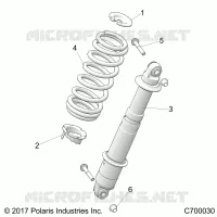 SUSPENSION ARRIERE SHOCK MOUNTING
