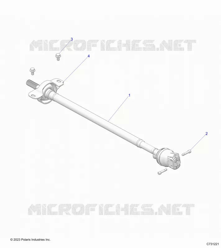 SYSTÃˆME DE TRANSMISSION, FRONT PROP SHAFT