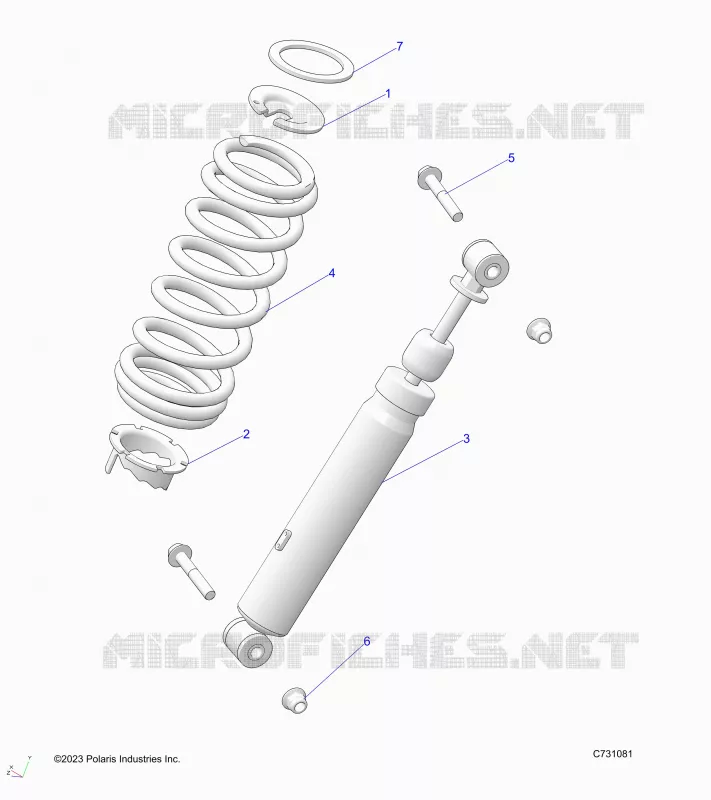 SUSPENSION, AMORTISSEUR AVANT MOUNTING