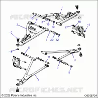 SUSPENSION AVANT CONTROL ARMS