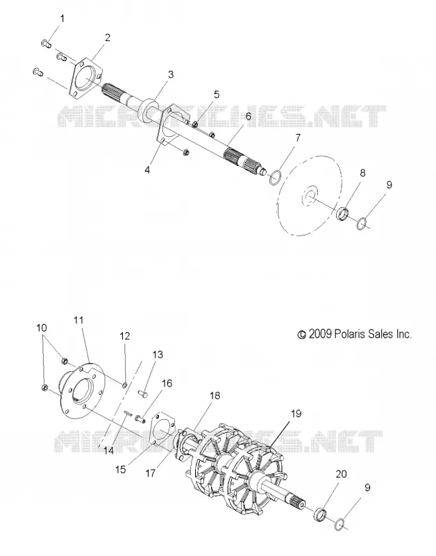 SYSTÈME DE TRANSMISSION, JACKSHAFT AND ARBRE DE TRANSMISSION