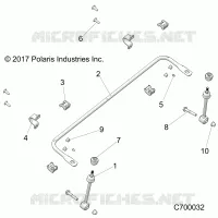 SUSPENSION, FRONT BARRE STABILISATRICE