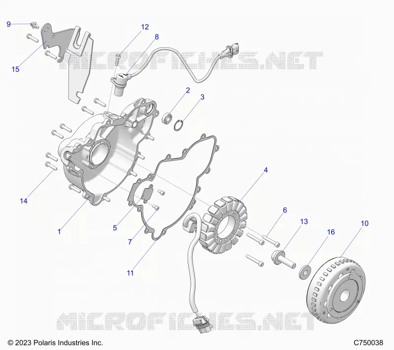 ENGINE, STATOR AND FLYROUE