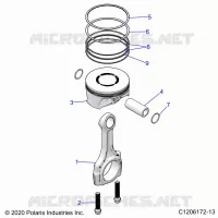 ENGINE, PISTON ET BIELLE