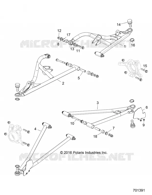 SUSPENSION AVANT CONTROL ARMS