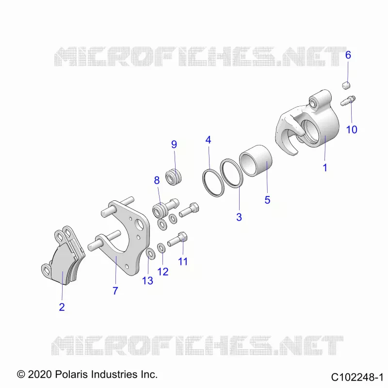 FREINS, MIDDLE CALIPER