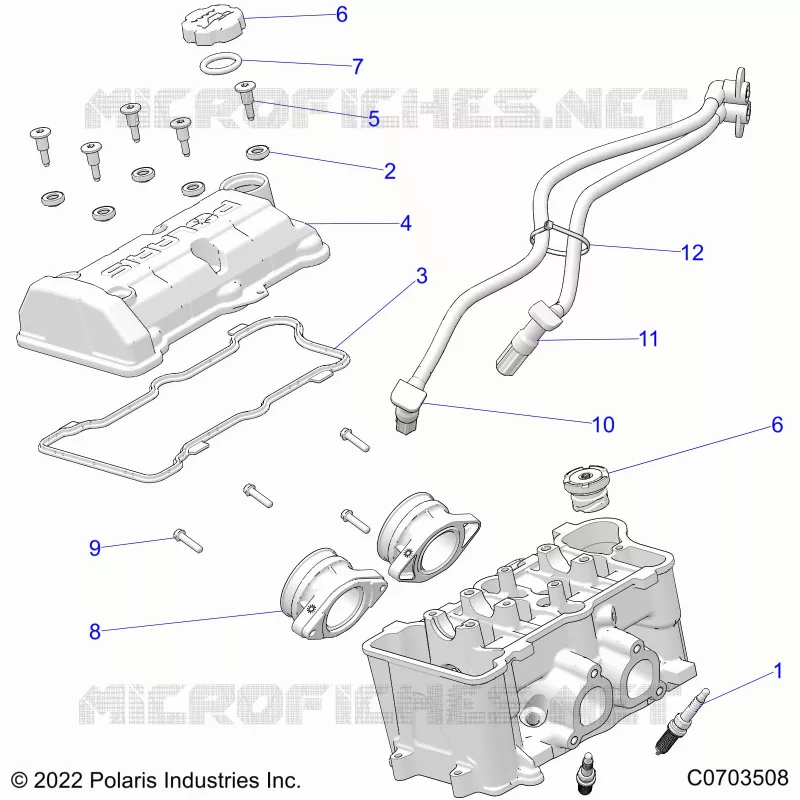 ENGINE, THROTTLE BODY AND COUVERCLE SOUPAPE