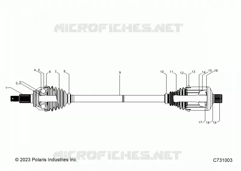 SYSTÃˆME DE TRANSMISSION, FRONT HALFSHAFT