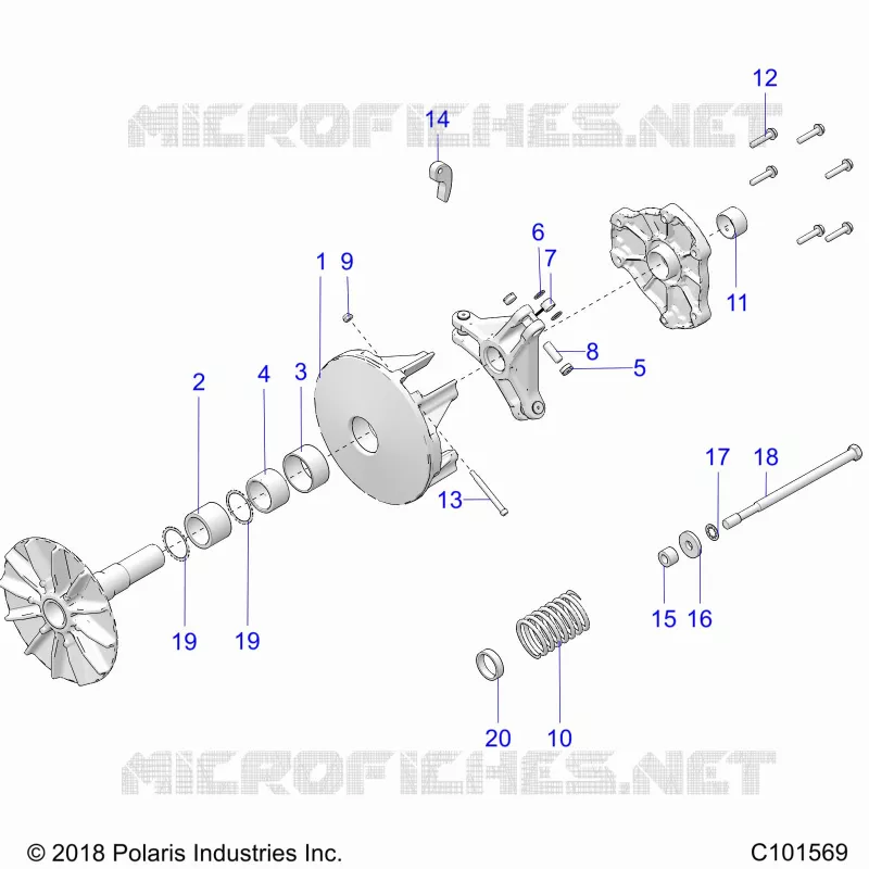 SYSTÃˆME DE TRANSMISSION, PRIMARY CLUTCH