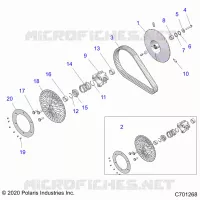 SYSTÃˆME DE TRANSMISSION, SECONDARY CLUTCH