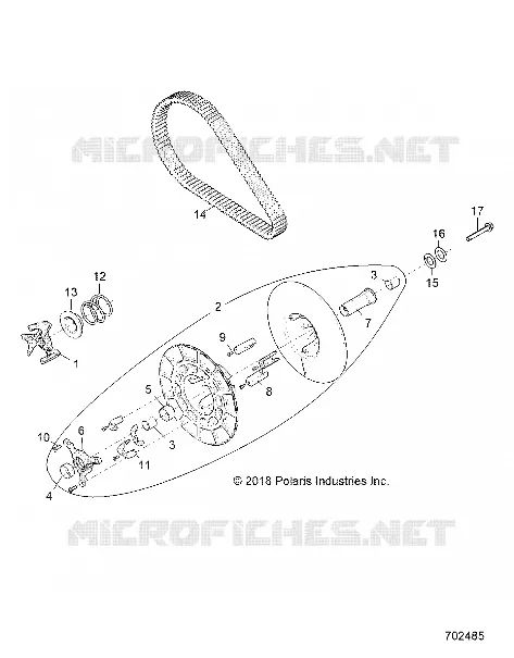 SYSTEME DE TRANSMISSION, SECONDARY CLUTCH
