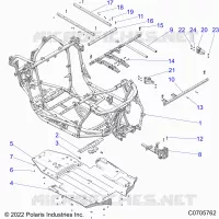 CHASSIS, MAIN FRAME AND SKID PLATES