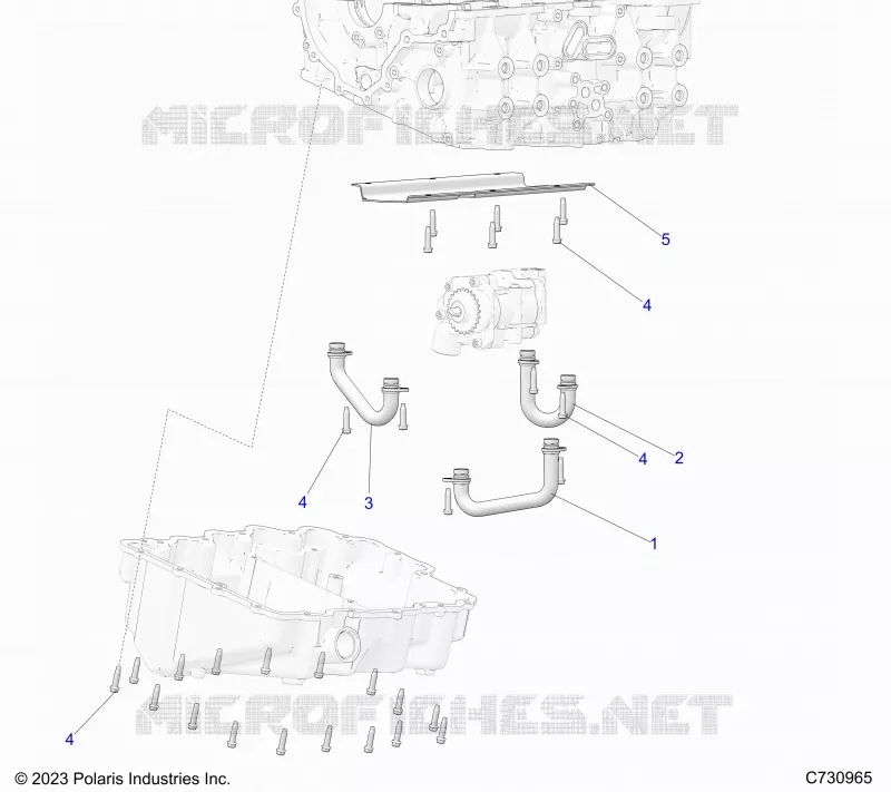 MOTEUR, OIL TUBES