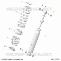 SUSPENSION, AMORTISSEUR ARRIERE