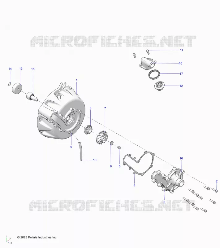 ENGINE, SYSTÃˆME DE REFROIDISSEMENT AND WATER PUMP