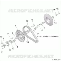 SYSTÃˆME DE TRANSMISSION, SECONDARY CLUTCH