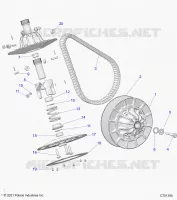 SYSTÃˆME DE TRANSMISSION, SECONDARY CLUTCH
