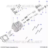ENGINE, CULASSE, CAMS AND VALVES
