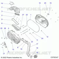 SYSTÃˆME DE TRANSMISSION, CLUTCH COVER AND DUCTING