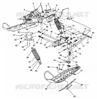 SUSPENSION AVANT AND SKI 500 EFI 0963774 AND EUROPEAN 500 EFI E963774 (4936183618B001)