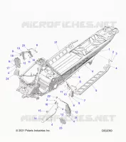 CHASSIS, PROTECTION D'EMBRAYAGE, FOOTRESTS, AND RUNNING BOARDS