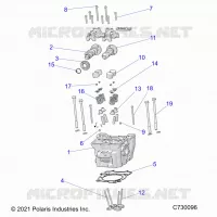 ENGINE, CULASSE, CAMS AND VALVES