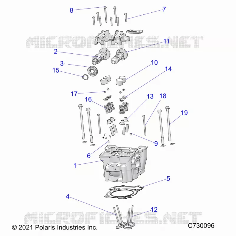 ENGINE, CULASSE, CAMS AND VALVES