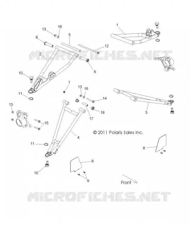 SUSPENSION AVANT CONTROL ARMS