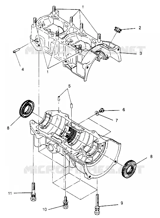 CARTERS MOTEUR ASSEMBLY CLASSIC 0952865 (4929072907C007)