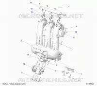 ENGINE, INTAKE MANIFOLD, CORPS DE PAPILON, FUEL RAIL