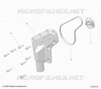MOTEUR, WATERPUMP IMPELLER AND COVER