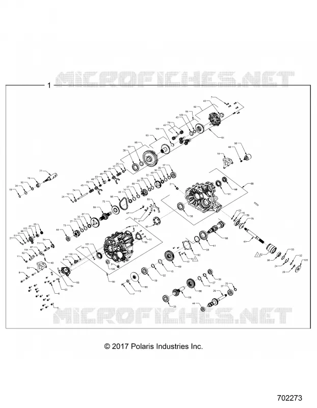 SYSTÈME DE TRANSMISSION, MAIN GEARCASE INTERNALS 2