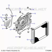 ENGINE, SYSTÃˆME DE REFROIDISSEMENT, RADIATOR, FAN & OVERFLOW BOTTLE