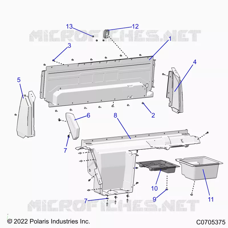 CARROSSERIE ARRIERE CLOSEOFF, AND FENDERS