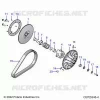 SYSTÃˆME DE TRANSMISSION, SECONDARY CLUTCH