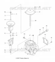 MOTEUR, CARBURATEUR, UPPER