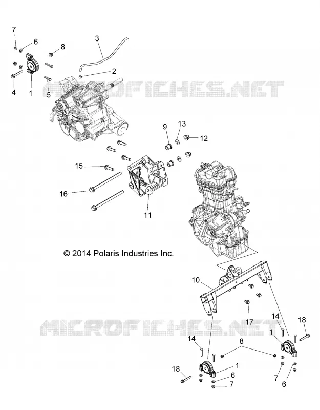 ENGINE, ENGINE AND TRANSMISSION MOUNTING
