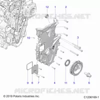 MOTEUR, FRONT COVER ASSEMBLY