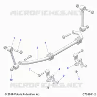 SUSPENSION, FRONT BARRE STABILISATRICE- G21GAB99CM/FM (C701011-2)