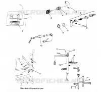 ALLUMAGE ET FAISCEAU ELECTRIQUE 500 CARB 0962764, 500 CARB SKS 0962564,  500 CARB (4931873187B006)