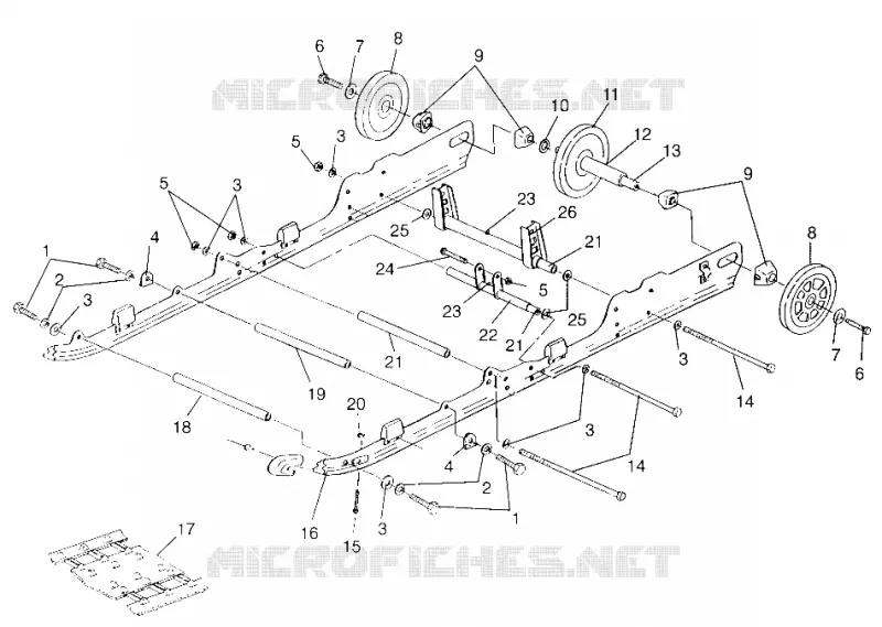 SUSPENSION (SKS/RMK) 500 SKS 0972564, EUROPEAN 500 SKS E972564 AND 500 RMK (4938393839C001)